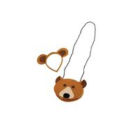 Orso Borsa & Orecchie Set Bambini Libro Giorno Accessorio Vestito Animale Props