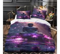 Orso bruno a riposo Set Di Copripiumino 3 pezzi stampa 3D con federa con federe per cuscini con cerniera Ritratto di animale selvatico copripiumino for bambini e adolescenti Super king（260x220cm）