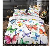 Orso bruno che cammina Set Di Copripiumino 3 Pezzi morbida stampa 3D con federe per cuscini incluso federe Animale selvatico nella neve copripiumino for ragazze e adulti Super king（260x220cm）