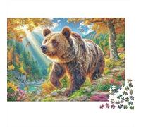 Orso bruno europeo Puzzle 1000 Pezzi, Jigsaw Puzzle Per Adulti E Ragazzi Dai 14 Anni in Su, Gioco Di Puzzle 38x26cm/1000pcs