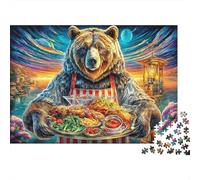 Orso Bruno Europeo Puzzle 1000 Pezzi - Jigsaw Puzzle Regali Per Adulti E Bambini, Gioco Di Sfida Intellettuale, 52x38cm/1000pcs