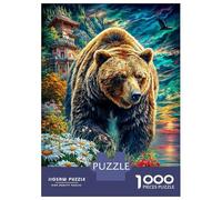 Orso bruno europeo Puzzle 1000 Pezzi Per Adulti, Puzzle Impossibile 1000 Pezzi Gioco Di Sfida Intellettuale Puzzle 52x38cm/1000pcs