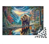 Orso bruno europeo Puzzle 1000 Pezzi Per Adulti, Puzzle Impossibile 1000 Pezzi Gioco Di Sfida Intellettuale Puzzle 38x26cm/1000pcs