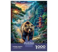Orso bruno europeo Puzzle 1000 Pezzi Per Adulti, Puzzle Impossibile 1000 Pezzi Gioco Di Sfida Intellettuale Puzzle 38x26cm/1000pcs