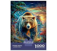 Orso bruno europeo Puzzle 1000 Pezzi, Puzzle Impossibile 1000 Pezzi Gioco Di Sfida Intellettuale 52x38cm/1000pcs