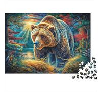 Orso bruno europeo Puzzle 1000 Pezzi, Puzzle Impossibile 1000 Pezzi, Gioco Di Sfida Intellettuale 70x50cm/1000pcs