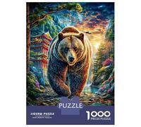 Orso bruno europeo Puzzle 1000 Pezzi, Puzzle Impossibile 1000 Pezzi Gioco Di Sfida Intellettuale 70x50cm/1000pcs
