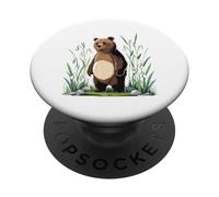 Orso Bruno in Primavera PopSockets PopGrip Adesivo