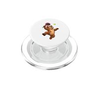 Orso bruno Padel Animale cartoon PopSockets PopGrip per MagSafe