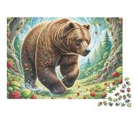 Orso Bruno Puzzle 1000 Pezzi Puzzle per Adulti 38x26cm/1000pcs