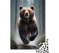 Orso Bruno Puzzle per Adulti Puzzle 1000 Pezzi Foresta Gioco di Puzzle 1000 Pezzi Relax Arredo Famiglia 70x50cm/1000pcs