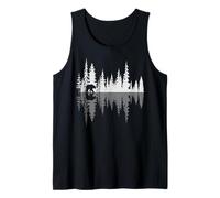 Orso Camminare Foresta Riflessi Minimalista Natura Selv Canotta