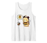 Orso Carino Vestito Come Ape pensando al Miele Canotta