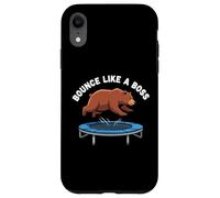 Orso catturato rimbalzando sul momento virale CCTV trampolino Custodia per iPhone XR