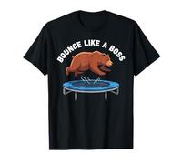Orso catturato rimbalzando sul Momento virale CCTV Trampolino Maglietta