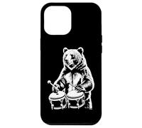 Orso che suona bongo musica ritmo animale divertimento Custodia per iPhone 12 Pro Max