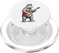 Orso che suona la chitarra Rock & Roll Bears Musica rock PopSockets PopGrip per MagSafe