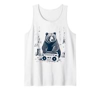 Orso con Boombox: Vibrazioni retrò della Foresta Canotta