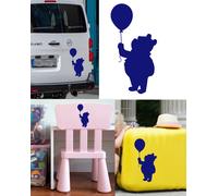 Orso Con Palloncino, Adesivo In Vinile
