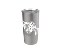 Orso con Ruth Bader Ginsburg Collare I Dissent RGB Bicchiere termico in acciaio inox doppia parete