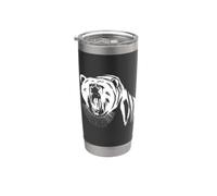 Orso con Ruth Bader Ginsburg Collare I Dissent RGB Bicchiere termico in acciaio inox doppia parete