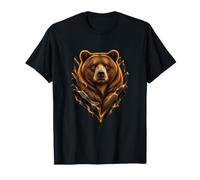 Orso con schegge Dorate Scure Maglietta