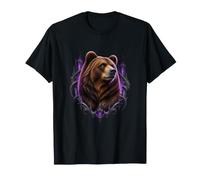 Orso con Torri Gotiche Viola Maglietta