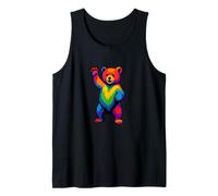 Orso, Cucciolo, Orgoglio, Gay Pride, Orso Pride, Bandiera Arcobaleno Canotta
