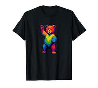 Orso, Cucciolo, Orgoglio, Gay Pride, Orso Pride, Bandiera Arcobaleno Maglietta