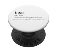 Orso Definizione Queer Gay Culture Divertente Retro Pride Design PopSockets PopGrip Adesivo