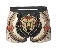 Orso del Sud-Ovest Nativo Americano Uomo Boxer Shorts Classico Boxer Aderenti Aderenti Underwear L