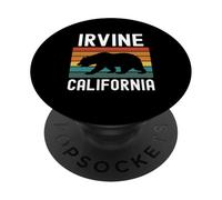 Orso della California di Irvine in stile retrò Orange County Beach 949 Laguna PopSockets PopGrip Adesivo
