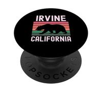 Orso della California di Irvine in stile retrò Orange County Beach 949 Laguna PopSockets PopGrip Adesivo