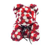 Orso di Natale | romantico decorazioni di compleanno di nozze di Natale | Orso eterno da 9,84 pollici decorativo per donna, fidanzata, ragazza per San,