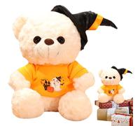 Orso di peluche morbido e cuscino, decorazione per Halloween | Bambola orso coccolato per l'ora di dormire, per bambini, ragazze, asilo, camera da letto, soggiorno, casa, appartamento