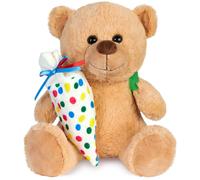Orso di Peluche para Prima Giorno di Scuola 25 cm per Augurare un Buon Inizio
