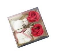 Orso di rose Bear, regalo di San Valentino per moglie ragazza, set di rose artificiali, rosso conservato veri petali di orso regalo di rosa