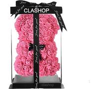 Orso di Rose Orsetto di Rose Orsacchiotto Altezza 25 cm Teddy Bear Rosse Idea Regalo Regali per Lei Fidanzata Compleanno Mamma Anniversario San Valentino