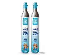 Orso di soda | Cilindro di CO2 per Grohe Blue | Aarke | Rehau | SodaPop | Brita NEO | BLANCO | Dispositivi Uniti | 2 x 425 g (60 l) | riempimento premium con anidride carbonica di tiglio