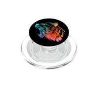 Orso disegno colorato simpatico orso silouhette PopSockets PopGrip per MagSafe