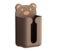Orso Dispenser Di Tessuto - Scatola Di Stoccaggio Murale, Rastrelliere Adesivo Riutilizzabile, Decorazione Del Bagno | Organizzatore Di Carta Di Grande Capacità Per Vanità Della Camera Letto