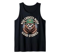 Orso Divertente Che Dice Cattive scelte Fare Buone storie Umorismo Meme Canotta