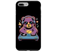Orso Dj Musica Divertente Animale Custodia per iPhone 7 Plus/8 Plus