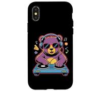 Orso Dj Musica Divertente Animale Custodia per iPhone X/XS