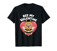 Orso Dolce Bee My Valentine Cuore Ape Amore Maglietta