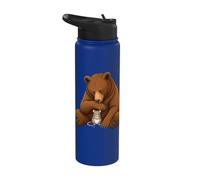 Orso e topo Ratto Amicizia Abbraccio Stainless Steel Insulated Water Bottle