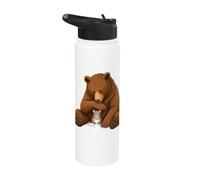 Orso e topo Ratto Amicizia Abbraccio Stainless Steel Insulated Water Bottle