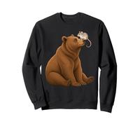 Orso e Topo Ratto Amicizia Naso Momento Felpa