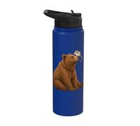 Orso e topo Ratto Amicizia Naso Momento Stainless Steel Insulated Water Bottle
