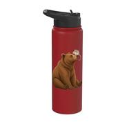 Orso e topo Ratto Amicizia Naso Momento Stainless Steel Insulated Water Bottle